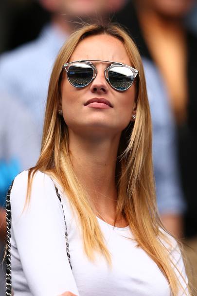 Incanto sugli spalti degli Australian Open. Ester Satorova, fidanzata del Ceco Tomas Berdych, attira squardi e obiettivi dei fotografi (Getty Images)